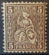 SWITZERLAND 1862/64 - MLH - Sc# 43 - 5r - Nuovi
