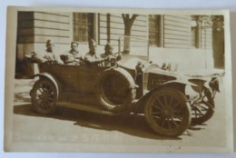 Automobile Ancienne Carte Photo Militaires STM Ré Superbe Plan - Toerisme