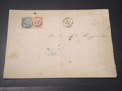 SUISSE - Affranchissement Helvetia Non Dentelés Bicolore Sur Enveloppe -  L 11537 - Storia Postale