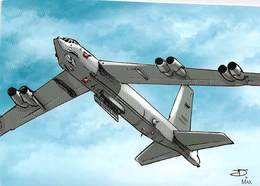 Avion Aviation BOEING B-52  STRATOFORTRESS (USA) Editions:Idées + 2010 Illustrateur J.J Dzialowski MAX*PRIX FIXE - Andere & Zonder Classificatie
