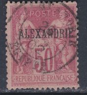 Alexandrie N° 14 O  Type Groupe : 50 C. Rose Type I  Oblitération Moyenne Sinon TB - Used Stamps