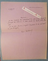 L.A.S 1932 Louis BERTRAND écrivain Comité André Theuriet à Pierre Chanlaine - Spincourt Cap D'Antibes Lettre Autographe - Writers