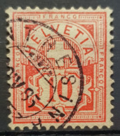 SWITZERLAND 1882/99 - Canceled - Sc# 73 - 10r - Used Stamps