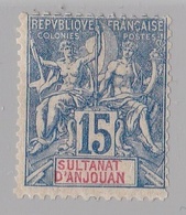 ANJOUAN :  Y Et T  6   Neuf X Cote 17 ,50  € - Unused Stamps