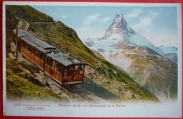 SWITZERLAND - CHEMIN DE FER DU GORNERGRAT ET LE CERVIN , TRAIN - Eisenbahnen