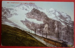 SWITZERLAND - JUNGFRAUBAHN MIT JUNGFRAU , TRAIN - Treni