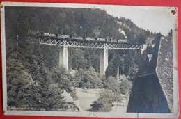 GERMANY - SCHWARZWALD , HOLLSTEIG - BRUCKE MIT DAMPFLOKOMOTIVE - Treni