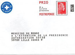 Prêt à Poster POSTREPONSE -  Marianne D'Yzeult - Médecins Du Monde - 237906 - Prêts-à-poster:reply