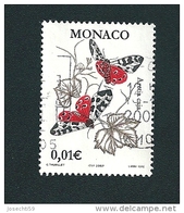 N° 2323 Papillon Arctia Caja Soush  Timbre  Monaco Oblitéré 2002 - Usados