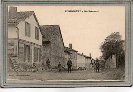 CPA - MALFRECOURT (51) - Aspect Du Facteur Dans La Rue Principale En 1915 - Altri & Non Classificati