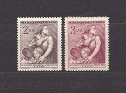 Czechoslovakia 1952 MNH ** Mi 722-723 Sc 512-513 Protection Of Childern. Kinderschutz.Tschechoslowakei - Nuevos
