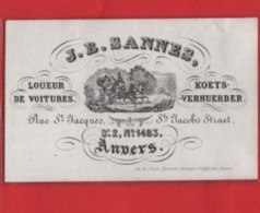 Lot85D: 6 ViSiT Cards, Printer: All  RATiNCKX In ANVERS Antwerpen Porselein Kaarten Circa 1840 à1860 Hand Press Litho - Porzellan