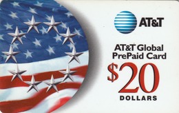 USA - Flag And Stars: $20 Big, AT&T Prepaid Card, 20$, Used - AT&T