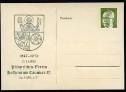 Bund PP46 C2/002-I STADTWAPPEN HOFHEIM TAUNUS 1972  NGK 4,00 € - Cartes Postales Privées - Neuves