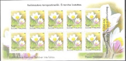 Finland 2000 Michel Feuille Complet 1532 Neuf ** Cote (2013) 18.00 Euro Anémone De Printemps - Blocks & Sheetlets
