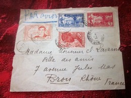 Côte-d'Ivoire Afrique Occidentale Française(France Ex-colonies & Protectorats)(1892-1944)Lettres & Documents Timbre+puce - Covers & Documents