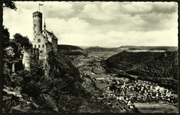 Schloss Lichtenstein Mit Echaztal  -  Ansichtskarte Ca.1959    (12032) - Münsingen