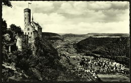 Schloss Lichtenstein Mit Echaztal  -  Ansichtskarte Ca.1959    (12032) - Muensingen