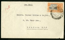 BURMA / MYANMAR / BIRMANIE. British India Stamp N° 140, Cancel. "RANGOON G.P.O. 25/6/35 On A "Sea Mail" Cover To London - Birmania (...-1947)