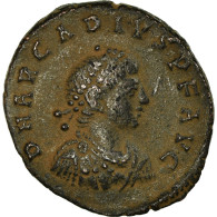 Monnaie, Arcadius, Maiorina, 383-388 AD, Héraclée, TTB+, Bronze, RIC:24c - La Fin De L'Empire (363-476)