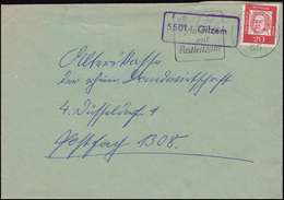Landpost 5501 Gilzem Auf Brief TRIER 8.1.1964 An Die Alterskasse Nach Düsseldorf - Briefe U. Dokumente