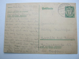 1937 , KRIEFKOHL , Klarer Stempel Auf Ganzsache - Postal  Stationery