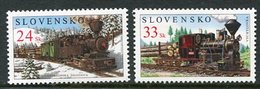 SLOVAKIA 2005 Steam Locomotives MNH / **.  Michel 521-22 - Neufs