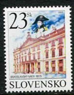 SLOVAKIA 2005 Treaty Of Bratislava Bicentenary MNH / **.  Michel 513 - Nuovi