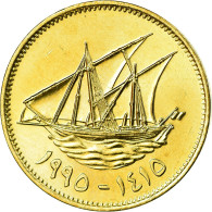 Monnaie, Kuwait, Jabir Ibn Ahmad, 10 Fils, 1995/AH1415, SPL, Nickel-brass, KM:11 - Koweït