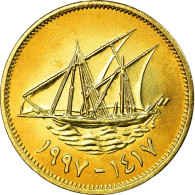 Monnaie, Kuwait, Jabir Ibn Ahmad, 5 Fils, 1997/AH1417, SPL, Nickel-brass, KM:10 - Koweït