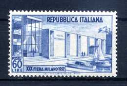 1952 REP. IT. SET MNH ** Fiera Di Milano - 1946-60: Nieuw/plakker