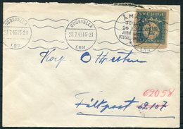 1943 Sweden Svarsmarke Faltpost Cover. Amal 300th Anniversary, Jubilee Exhibition Uddevall - Militaire Zegels