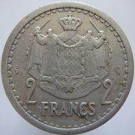 LaZooRo: Monaco 2 Francs 1943 XF - 1922-1949 Louis II