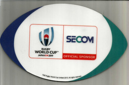 RUGBY WORLD CUP JAPAN 2019.Mousepad. Tapis De Souris.  SECOM Security Company/Japan. Only ONE Available ! - Rugby