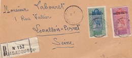 LETTRE. FRAGMENT. RECOMMANDE DE OUAGADOUGOU. N° 16-29  /   2 - Covers & Documents