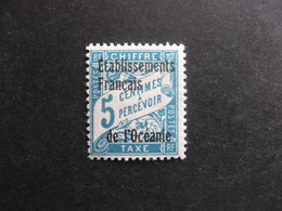 Etabl. De L'OCEANIE:  TB Timbre-taxe N° 1, Neuf X. - Postage Due