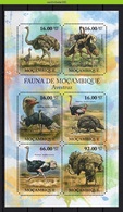 Nfo011b 2 Scans FAUNA VOGELS STRUISVOGEL OSTRICH BIRDS VÖGEL AVES OISEAUX MOCAMBIQUE 2011 PF/MNH - Avestruces