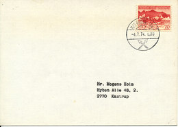 Greenland Ship Cover M/S Kununguak 4-7-1974 Sent To Denmark - Lettres & Documents