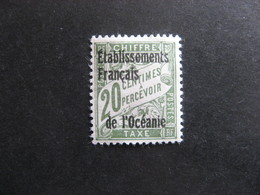 Etabl. De L'OCEANIE:  Timbre-taxe N° 3, Neuf X. - Timbres-taxe