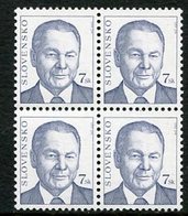 SLOVAKIA 2003 Definitive: President 7 Sk Block Of 4 MNH / **.  Michel 445 - Nuevos