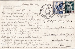ALGERIE  :   Gandon Et Coq Sur Carte Postale De Bougie - Briefe U. Dokumente