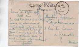 1915 - CP FM Avec CACHET MILITAIRE HOPITAL AUXILIAIRE N° 50 BIS D'EVAUX LES BAINS (CREUSE) - WW I