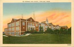 Pays Div-ref W558- Etats Unis D Amerique -usa -united States - Deering High School In Portland - Maine - - Portland