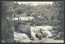 +++ CPA - Souvenir De THUIN - Ferme De L'Ermitage - Vue De La Cascade - Café Laiterie  // - Thuin