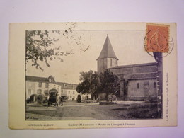 2019 - 3296  SAINT-MATHIEU  (Haute-Vienne)  :  Route De Limoges à L'aurore   1905    XXX - Saint Mathieu