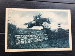 PINEROLO CONCORSO IPPICO D'AQUISGRANA 1930 TENENTE COLONNELLO VALLE  CAVALLO TARASBULBA  1932 - Estadios E Instalaciones Deportivas