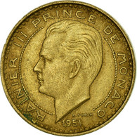 Monnaie, Monaco, Rainier III, 10 Francs, 1951, TB+, Aluminum-Bronze, Gadoury:MC - 1949-1956 Old Francs