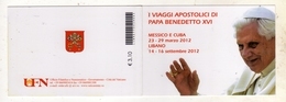 CITTÀ DEL VATICANO VATIKAN VATICAN 2013 VIAGGI APOSTOLICI 2012 DI PAPA BENEDETTO XVI POPE TRAVELS LIBRETTO BOOKLET MNH - Carnets