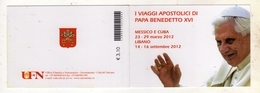 CITTÀ DEL VATICANO VATIKAN VATICAN 2013 VIAGGI APOSTOLICI 2012 DI PAPA BENEDETTO XVI POPE TRAVELS LIBRETTO BOOKLET MNH - Markenheftchen