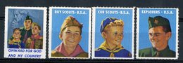 SCOUT South Africa / Afrique Du Sud. Quatre Vignettes En Couleur, Neuves Avec Charnière * (MH) - Unused Stamps